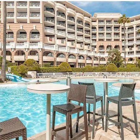Cannes, Piscine - Vue - Terasse Apartament